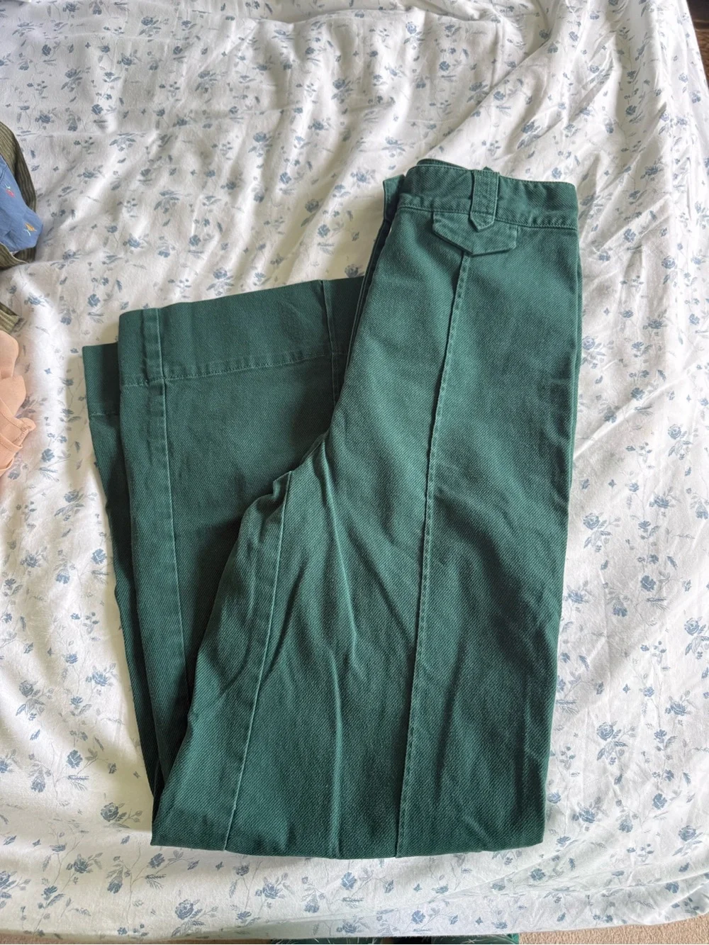 Anthropologie Dark Green Chino Pants